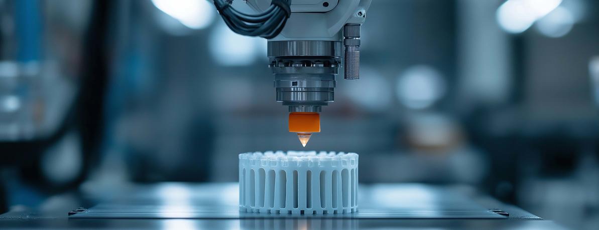 robot performing quality control scan 3dprinted